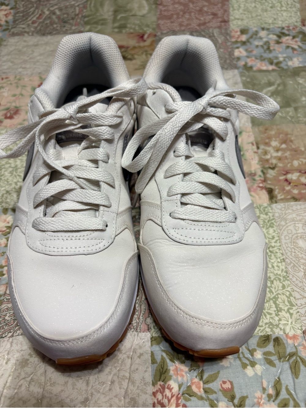 Nike White MD Runner 2 Women's Sneakers with Gum Outsole